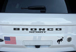 Rear Letter Overlay Decals for 2021-2025 Ford Bronco Sport