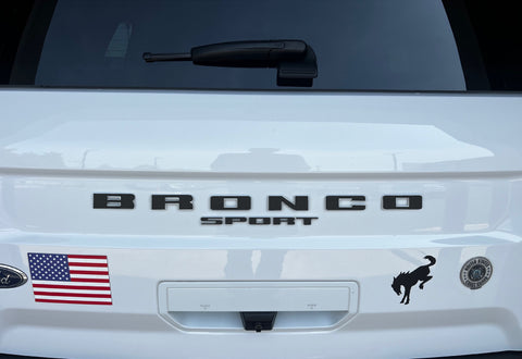 Rear Letter Overlay Decals for 2021-2025 Ford Bronco Sport