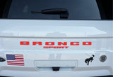 Rear Letter Overlay Decals for 2021-2025 Ford Bronco Sport