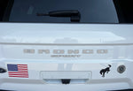 Rear Letter Overlay Decals for 2021-2025 Ford Bronco Sport