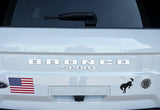Rear Letter Overlay Decals for 2021-2025 Ford Bronco Sport