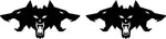 Cyberbeast Logo Door Decals For The 2023-2024 Tesla Cybertruck (x2)