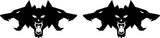 Cyberbeast Logo Door Decals For The 2023-2024 Tesla Cybertruck (x2)